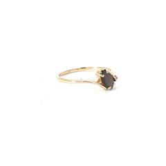 Cat's Eye Colored Stone Ring 14K Yellow Gold 1.6g Size:7